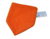 Šátek na krk fleece oranžový s výšivkou
